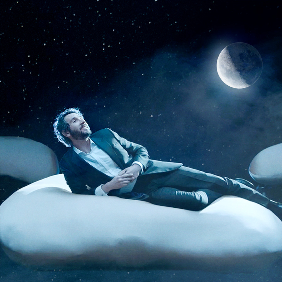 Josh Groban on a bean cloud