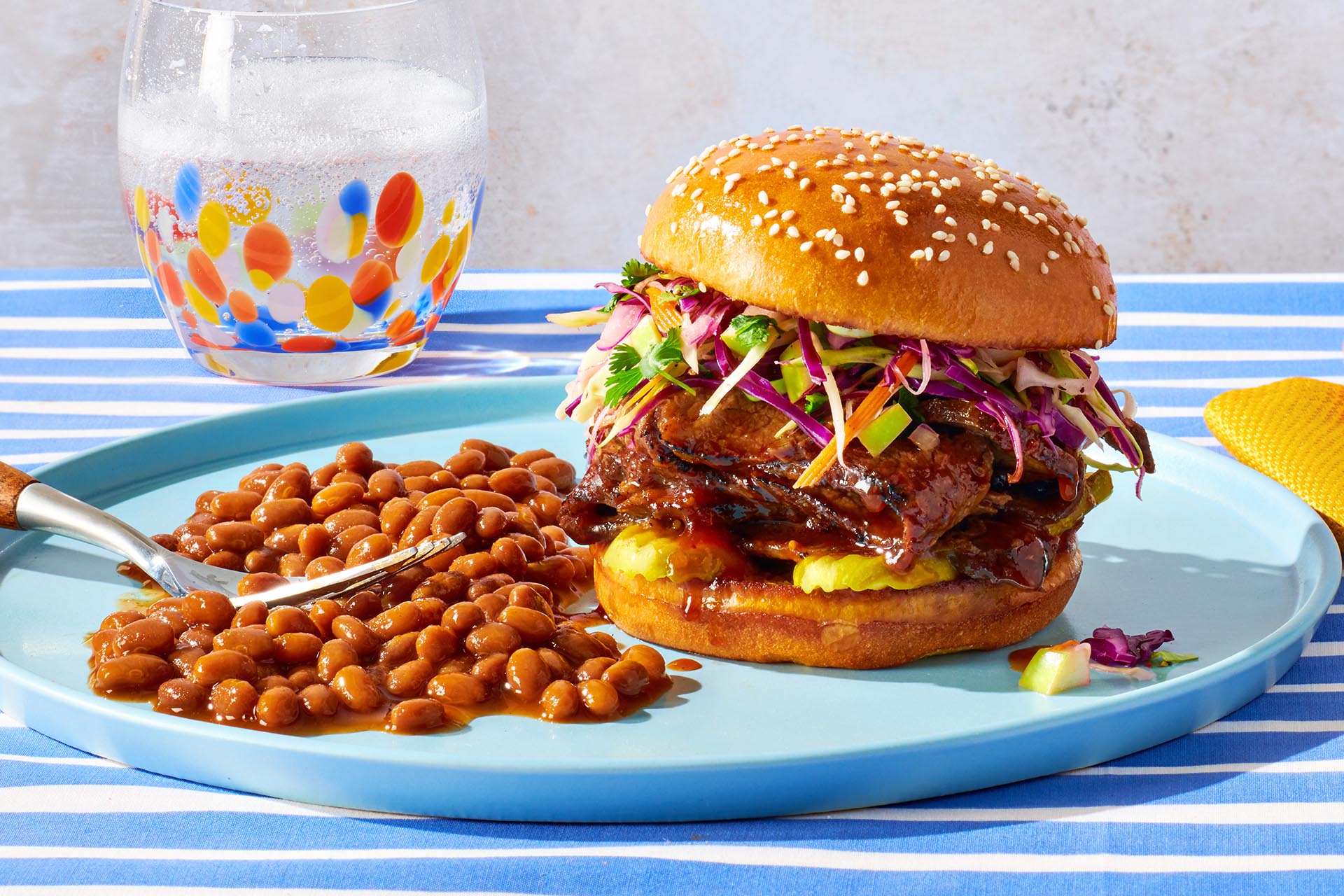BBQ Beef Brisket Sandwich BUSH’S® Beans