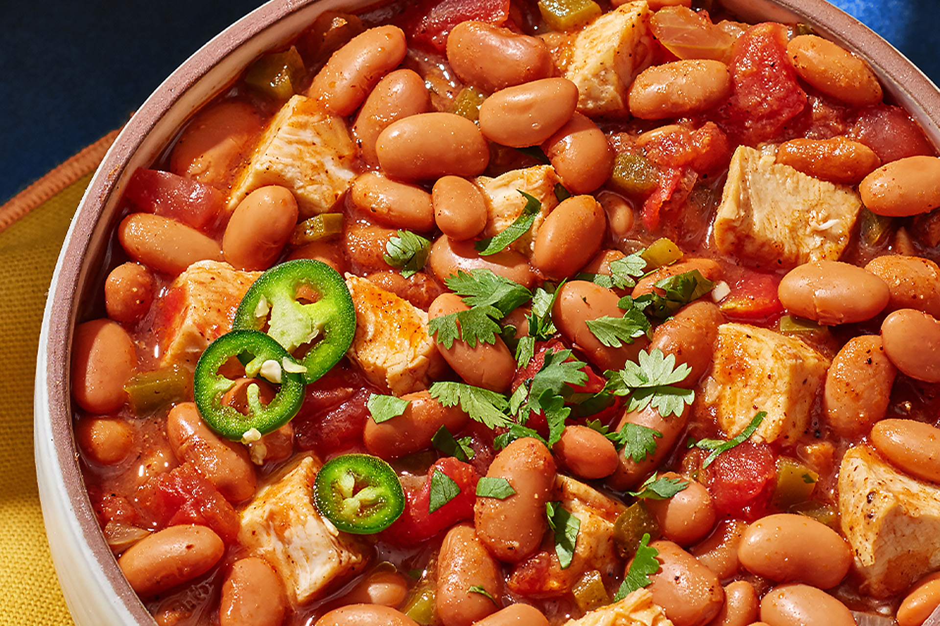 Spicy Pinto Beans & Chicken Soup BUSH’S® Beans