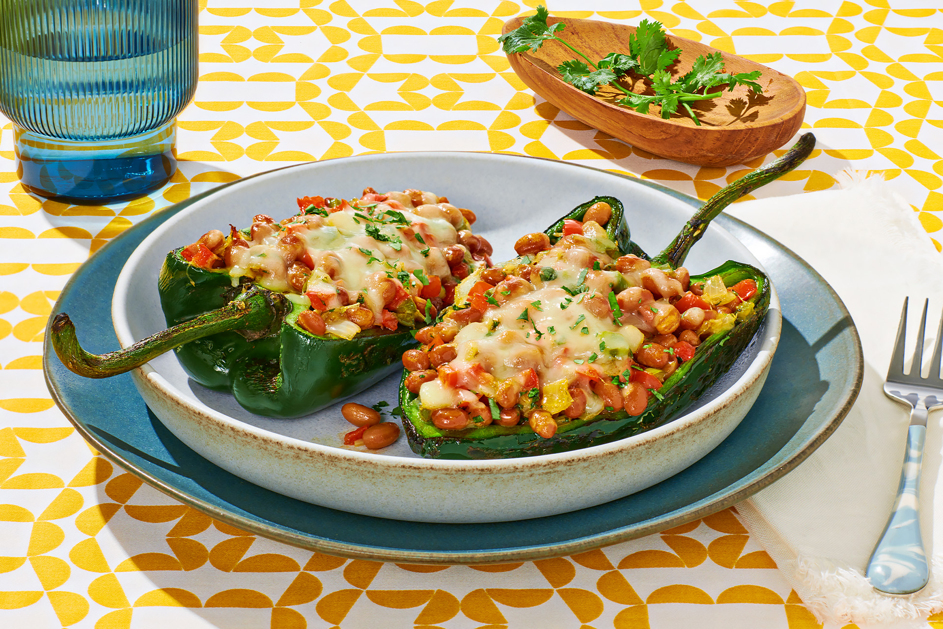 Grilled Chile Rellenos BUSH’S® Beans