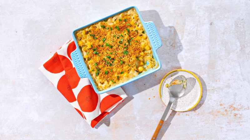 Hominy casserole.