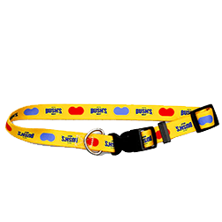 Bush's Beans themed dog collar.