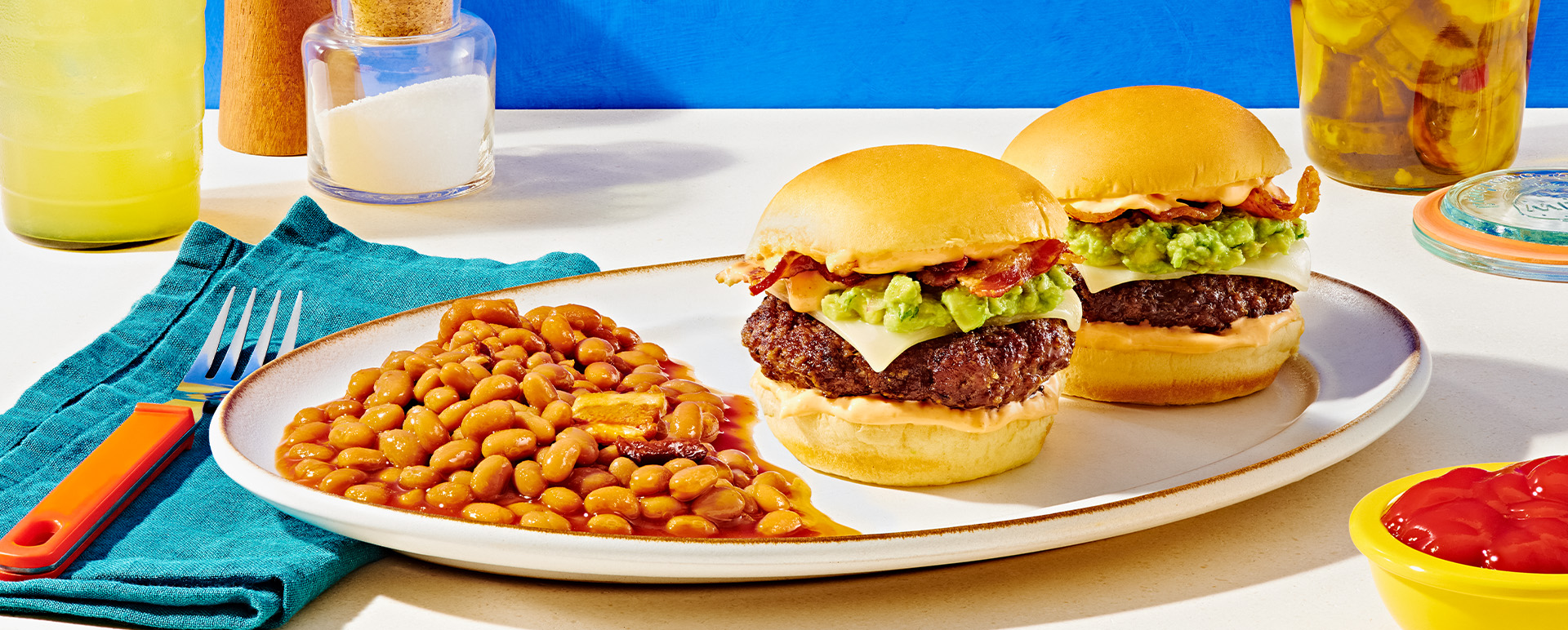 Bacon Guacamole Beef Sliders