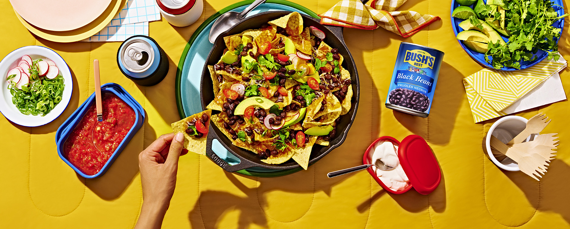 Campfire Cast Iron Nachos
